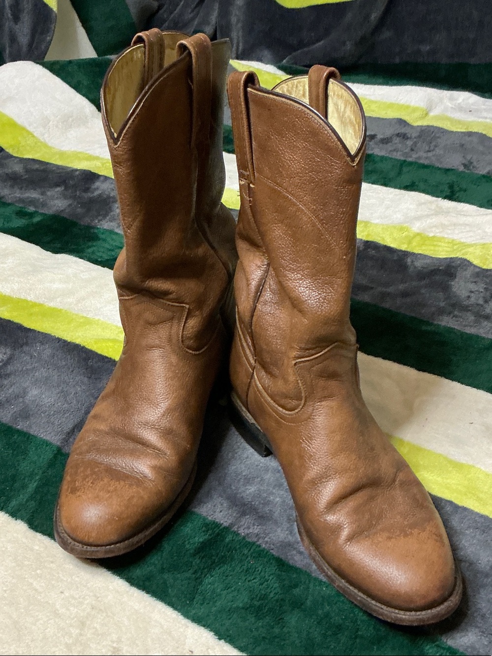 Vintage Dan Post Men’s Leather Cowboy Western Boots Size 8.5